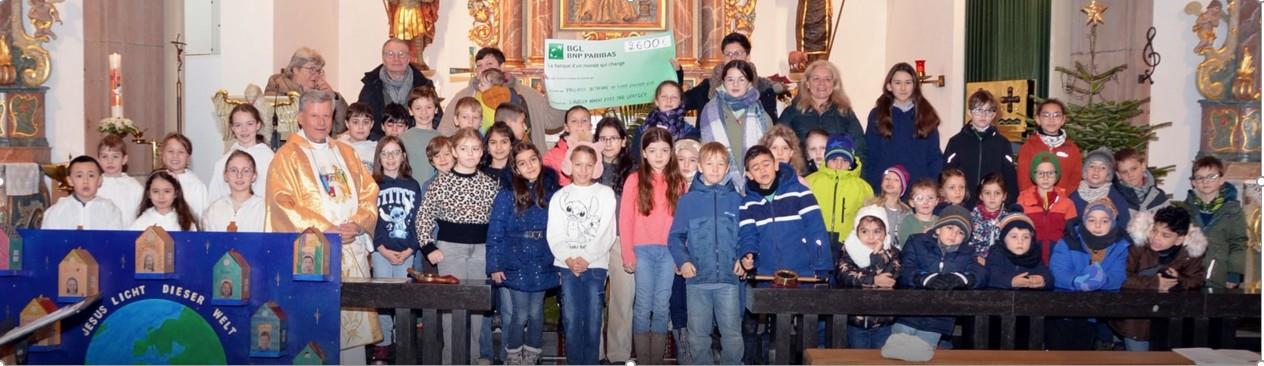 Scheckiwerrechung vun den  Adventsfensteren  Por Wëntger 11.01.2026